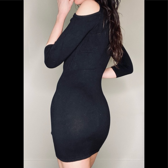 Y2K VTG Goth bebe thick stretch body contour mini dress Size XS New condition - Picture 12 of 13